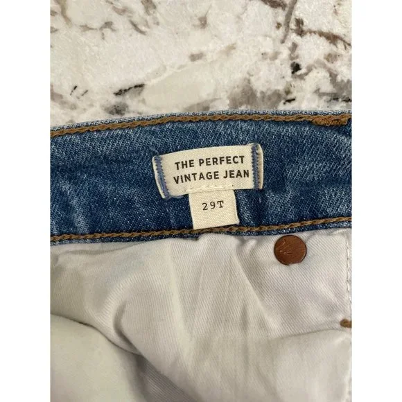 Madewell The Tall Perfect Vintage Jean Denman Wash Size 29T - Picture 11 of 12